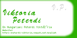 viktoria peterdi business card